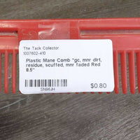 Plastic Mane Comb *gc, mnr dirt, residue, scuffed, mnr faded
