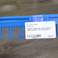 Plastic Comb *gc, clean, broken teeth, scuffed, mnr.faded
