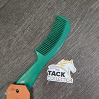 "Unbreakable" Plastic Mane Comb, handle *gc, clean, residue, scuffed
