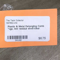Plastic & Metal Detangling Comb *vgc, mnr residue
