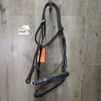 Rsd/Padded Bridle, Flash *xc/like new, dusty, older
