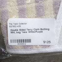 Double Sided Terry Cloth Bathing Mitt, bag *new
