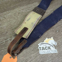 Hvy Cotton Web & Elastic Overgirth *gc, dirt, hair, stains, older, marker, rubs, faded
