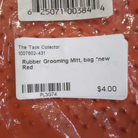 Rubber Grooming Mitt, bag *new

