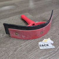 Plastic Sweat Scraper, handle *gc, cracked rubber, mnr dirt, rust, faded, scuffs, residue

