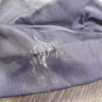 Light Nylon Hay Bag *gc/fair, v.faded, older, scrapes, peeling, discolored, clean, holes
