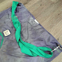 Light Nylon Hay Bag *gc/fair, v.faded, older, scrapes, peeling, discolored, clean, holes
