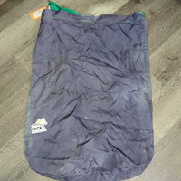 Light Nylon Hay Bag *gc/fair, v.faded, older, scrapes, peeling, discolored, clean, holes
