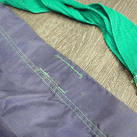 Light Nylon Hay Bag *gc/fair, v.faded, older, scrapes, peeling, discolored, clean, holes
