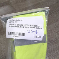 2 Elastic Hi-Vis Reflective Arm Bands, bag *new
