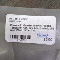 Plastic "Squares" *gc, mnr bent/curled, dirt, rubs
