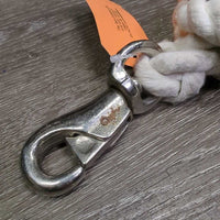 Cotton Lead Rope, bull snap *gc, clean, stained, pills, mnr frays
