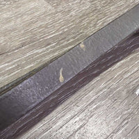 Narrow Thin Braided Reins *gc, dirt/residue, scrapes?chews, dry, stiff
