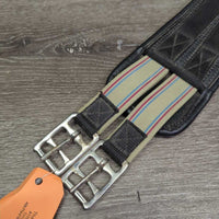 Neoprene Girth, padded center, x1 els *gc, clean, mnr dirt/residue, creased
