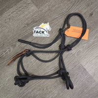 Soft Horsemanship Rope Halter *vgc/gc/fair, mnr dirt, undone chin knot, bent/split
