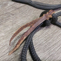 Soft Horsemanship Rope Halter *vgc/gc/fair, mnr dirt, undone chin knot, bent/split
