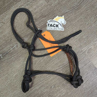 Soft Horsemanship Rope Halter *vgc/gc/fair, mnr dirt, undone chin knot, bent/split

