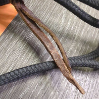 Soft Horsemanship Rope Halter *vgc/gc/fair, mnr dirt, undone chin knot, bent/split
