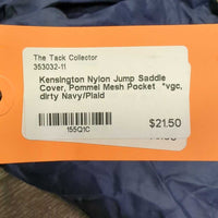 Nylon Jump Saddle Cover, Pommel Mesh Pocket *vgc, dirty
