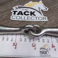 Med Hollow Mouth Loose Ring Snaffle Bit *gc, clean, scuffs, scratches, stains, rubs, residue, dull

