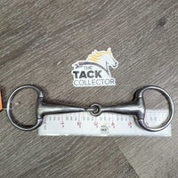 Thick Hollow Mouth Eggbutt Bradoon Bit *gc, clean, stains, mnr residue, scuffs & scratches
