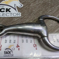 Thick Hollow Mouth Eggbutt Bradoon Bit *gc, clean, stains, mnr residue, scuffs & scratches
