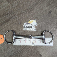Thick Hollow Mouth Eggbutt Bradoon Bit *gc, clean, stains, mnr residue, scuffs & scratches
