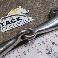 Thick Hollow Mouth Eggbutt Bradoon Bit *gc, clean, stains, mnr residue, scuffs & scratches

