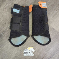 Pr Closed Boots *gc, older, stained, pilly, hair, gouge, mnr dirt
