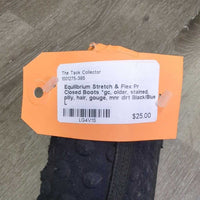 Pr Closed Boots *gc, older, stained, pilly, hair, gouge, mnr dirt
