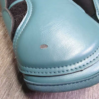 Pr "CLX" Faux Leather Closed Front Boots *vgc, mnr hair, dirt, gouge, scuffs
