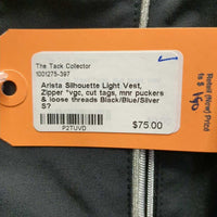 Light Vest, Zipper *vgc, cut tags, mnr puckers & loose threads
