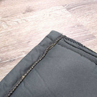 Quilt Dressage Pad, non slip top, bling, piping *vgc, clean, mnr hair, rubs, threads, puckers, holey edges, creases, faded
