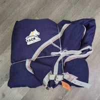 200g Winter Blanket, neck, 2 legs *gc, clean, mnr faded, hair, rubs, pills & repairs, slices, stains, older, mnr wpf
