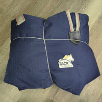 300g Winter Blanket, neck, 2 legs *gc, mnr hair, repairs, dirt, film, stains, faded, older, slices, holes, 0 wpf
