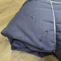 300g Winter Blanket, neck, 2 legs *gc, mnr hair, repairs, dirt, film, stains, faded, older, slices, holes, 0 wpf
