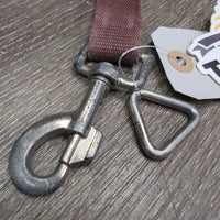 adjustable Nylon Web Tail Strap, Connector Ring *gc/fair, rubs, faded, pitted, stains
