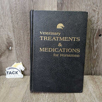 Veterinary Treatments & Medications for Horsemen *gc, dirty, stamped, rubs, bent edges, scratches

