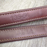 Soft Nylon Lined Stirrup Leathers *xc/vgc, clean, mnr stretched holes, rubs, dents & rubs
