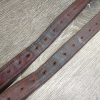 Soft Nylon Lined Stirrup Leathers *xc/vgc, clean, mnr stretched holes, rubs, dents & rubs
