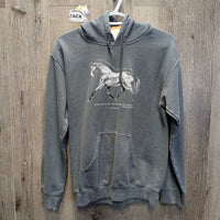 Sweatshirt Hoodie "When I Bestride Him..." *gc, clumpy, rubs, pills cracking logo
