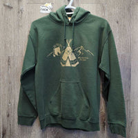 Sweatshirt Hoodie "Eagle Feather Riding" *vgc, mnr pills & rubs
