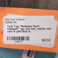 Tank Top "Rebecca Farm Kallispell" *gc, mnr hair, stains, mnr rubs & pills
