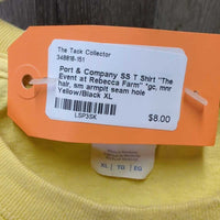 SS T Shirt "The Event at Rebecca Farm" *gc, mnr hair, sm armpit seam hole
