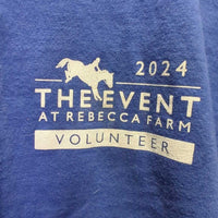 SS T Shirt "Rebecca Farm - Volunteer" *xc/vgc, clean, mnr hair, faded & curled edge
