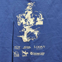 SS T Shirt "Rebecca Farm - Volunteer" *xc/vgc, clean, mnr hair, faded & curled edge

