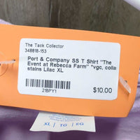SS T Shirt "The Event at Rebecca Farm" *vgc, collar stains
