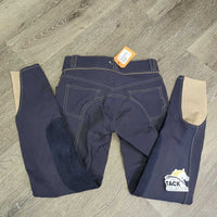 Euro Seat Breeches *gc,mnr snags, faded, puckers, curled inner waist, seam puckers & undone seam stitching, discolored seat & legs
