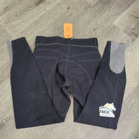Euro Seat Breeches *gc, faded, mnr snags, curled inner waist, seam puckersundone seam stitching
