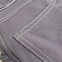 Euro Seat Breeches *gc, faded, mnr snags, curled inner waist, seam puckersundone seam stitching
